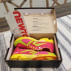 Newton Running Distance U, Women, Size 8.5 US, Pink/Yellow/Green/Orange, NWT